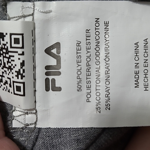 Fila Men's T-shirt Grey Short Sleeve - Picture 9 of 9